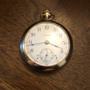 VTG Waltham open face pocket watch